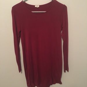 Red t-shirt dress